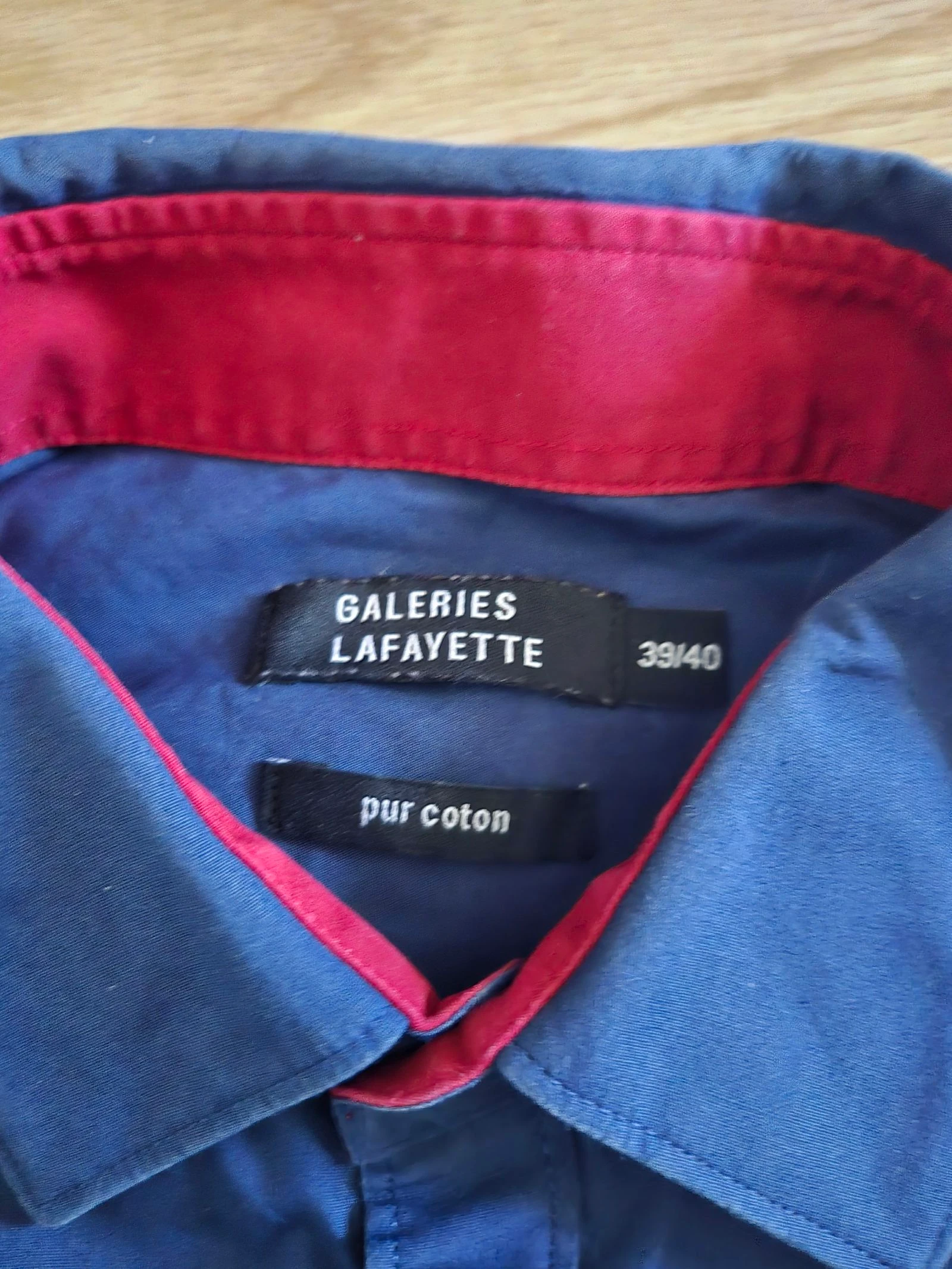 Camisa azul para hombre Galeries Lafayette talla M – photo 4